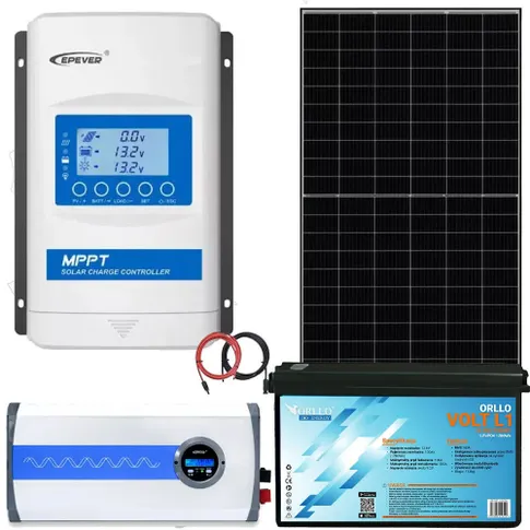 Panel fotowoltaiczny z przetwornicą off grid do domu lub działki