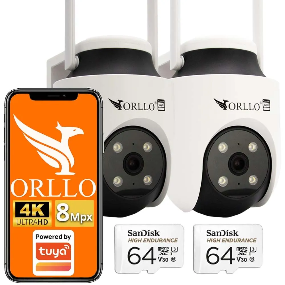Kamera WiFi IP Zewnętrzna Obrotowa ORLLO TZ6 4K aplikacja tuya smart monitoring cctv sklep z monitoringiem orllo.pl