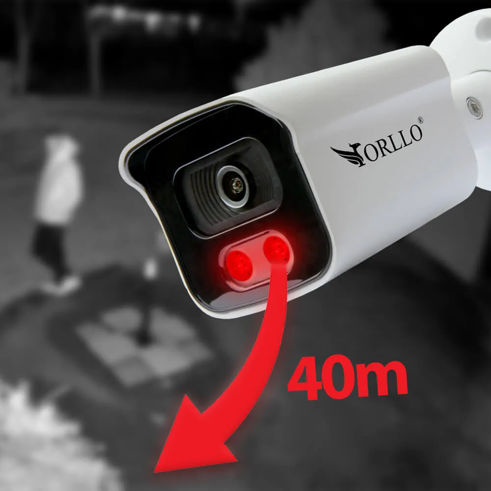 Zestaw WiFi PoE do Monitoringu 4 Kamery 5Mpx ORLLO POESET 4 + Adapter WiFI