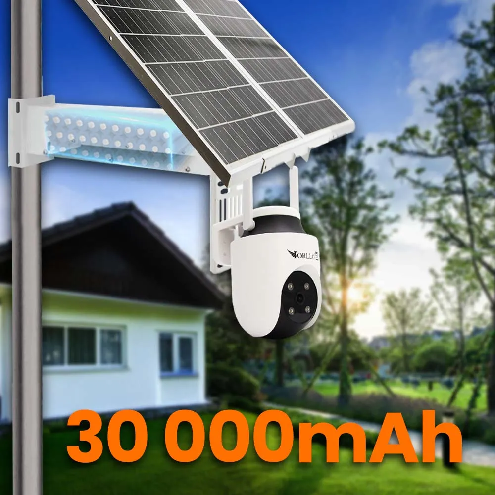 Zestaw Kamera WiFi IP Zewnętrzna ORLLO TZ6 4K Panel Fotowoltaiczny
