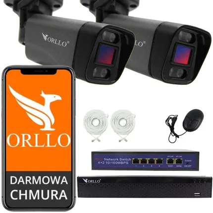 zestaw kamer do monitoringu switch nagrywarka orllo.pl