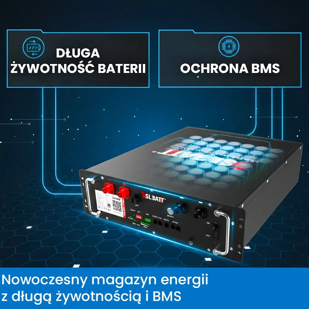 Zestaw Magazyn Energii do Fotowoltaiki 5 kWh LiFePO4 Inwerter Victron 4,5kVA OFFGRID