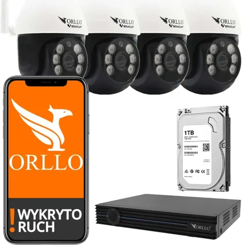 zestaw kamer do monitoringu zestaw do monitoringu z nagrywarką nvr kamery wifi ip z nagrywarką orllo.pl