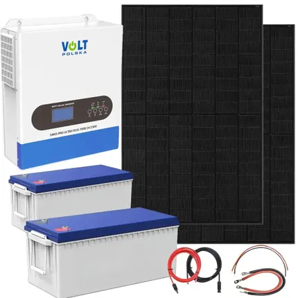 zestaw fotowoltaiczny 3500w z inwerterem ups i magazynem energii do domu i działki