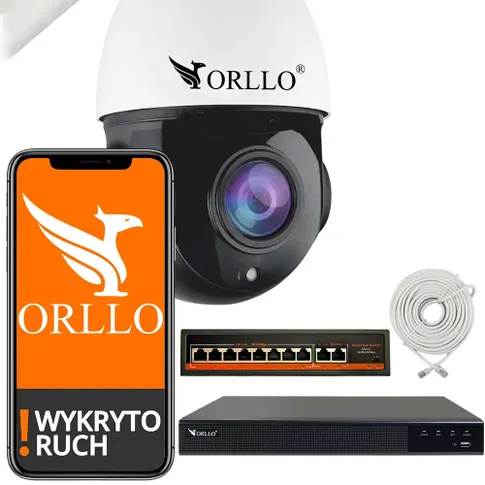 zestaw do monitoringu poe orllo r2 pro+ nagrywarka nvr switch poe orllo.pl
