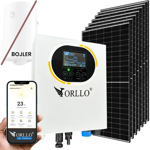 fotowoltaika zestaw solarny do grzania wody ORLLO BOOST 7 paneli 3KW