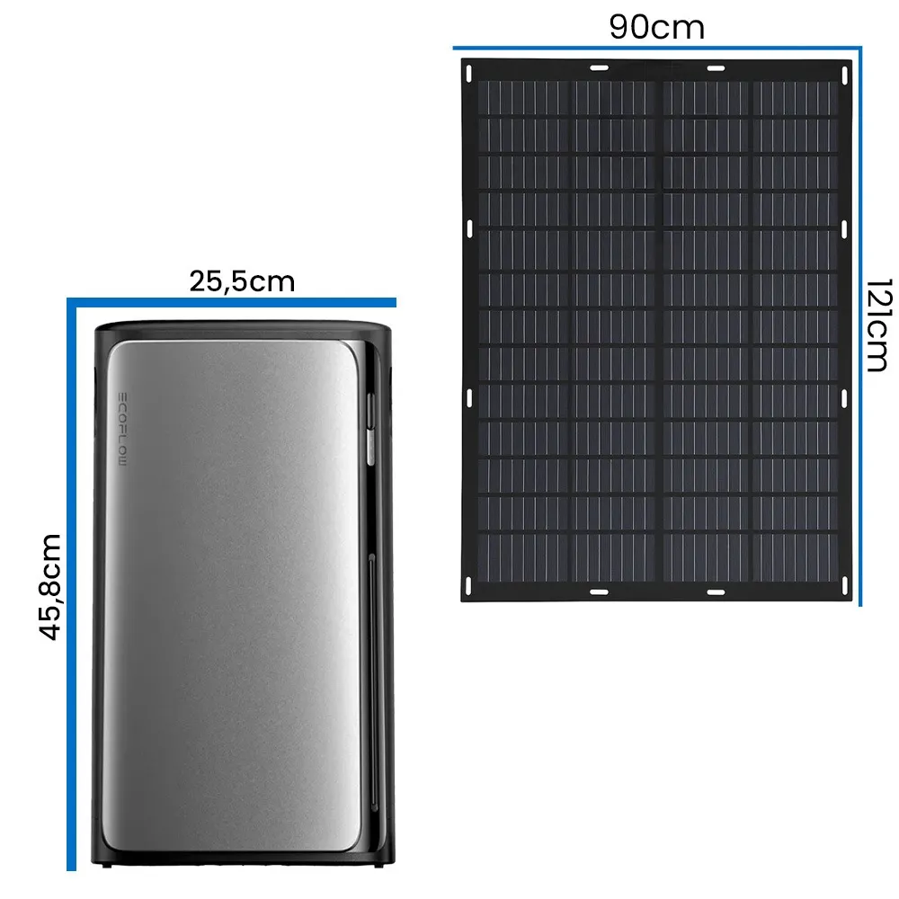Fotowoltaika Balkonowa Zestaw Fotowoltaiczny na Balkon Bank Energii Mikroinwerter 3w1 ECOFLOW
