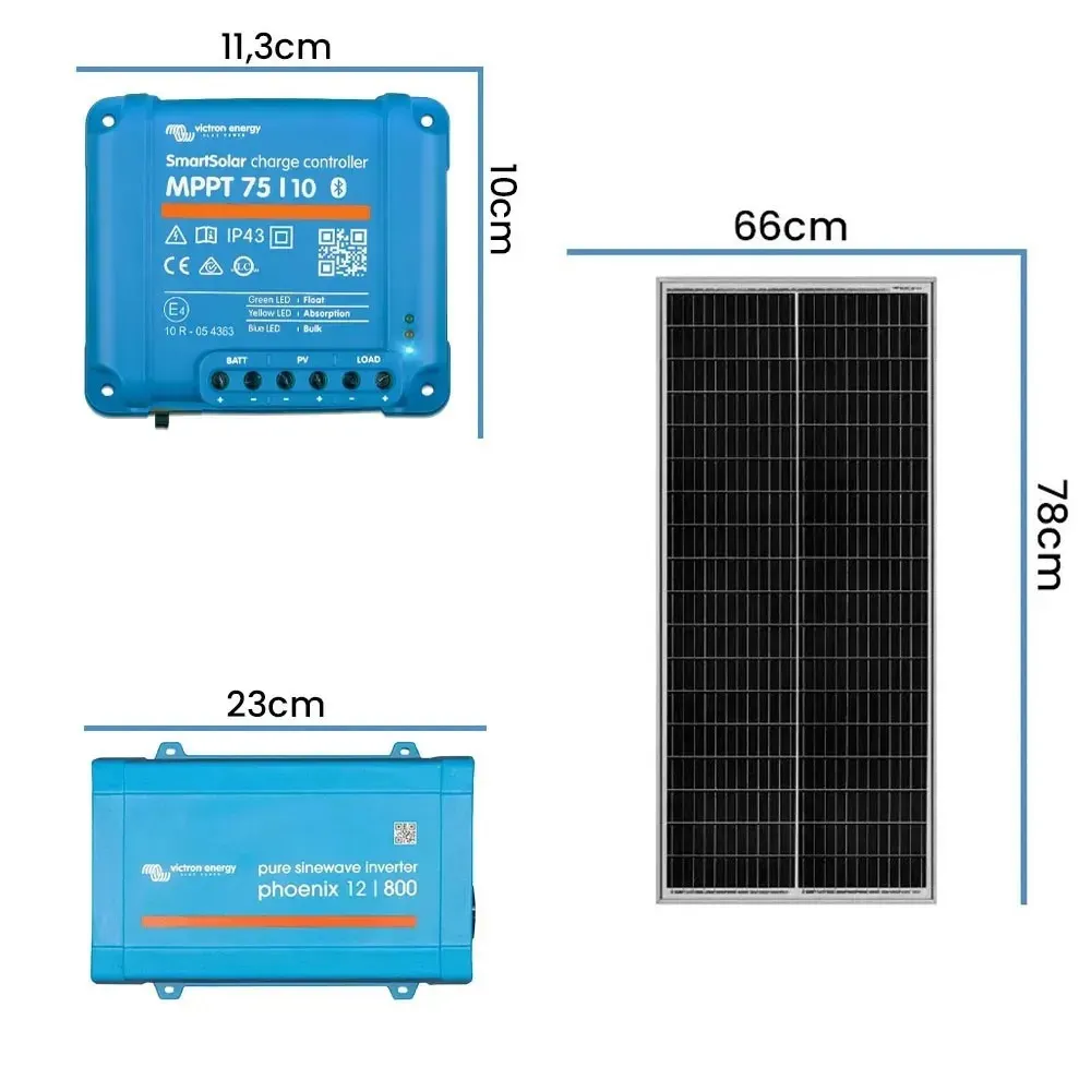 Off Grid Zestaw Fotowoltaiczny Magazyn Energii Przetwornica Panel Solarny Akumulator ORLLO 100Ah