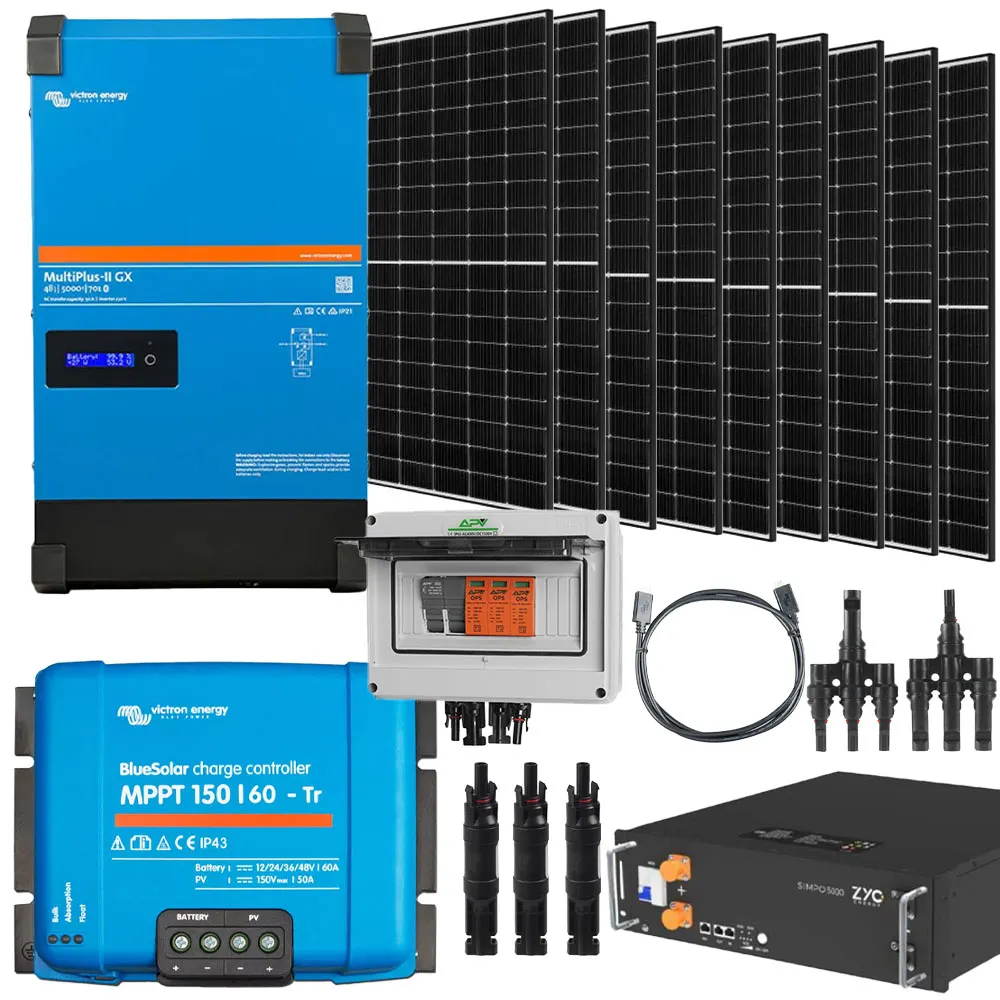 Off Grid Zestaw Fotowoltaiczny Magazyn Energii Inwerter Zasilanie Awaryjne Victron