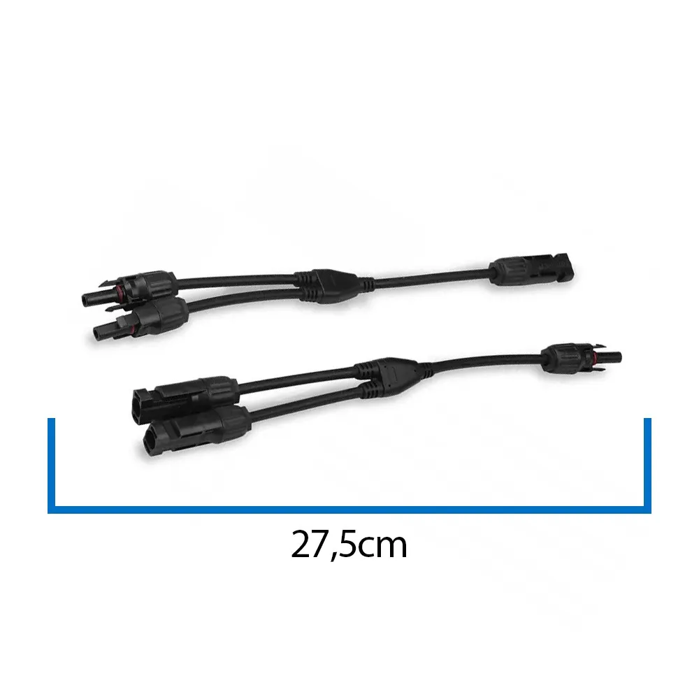 Złącze MC4 Dwójnik Konektor Równoległy Komplet Para Męski Żeński Do Instalacji Fotowoltaicznych