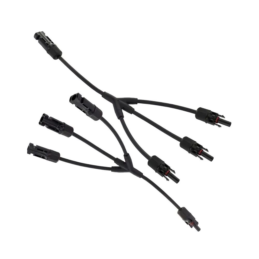 Złącze MC4 Rozgałęźnik Trójnik Komplet Para Męski Żeński Do Instalacji Fotowoltaicznych