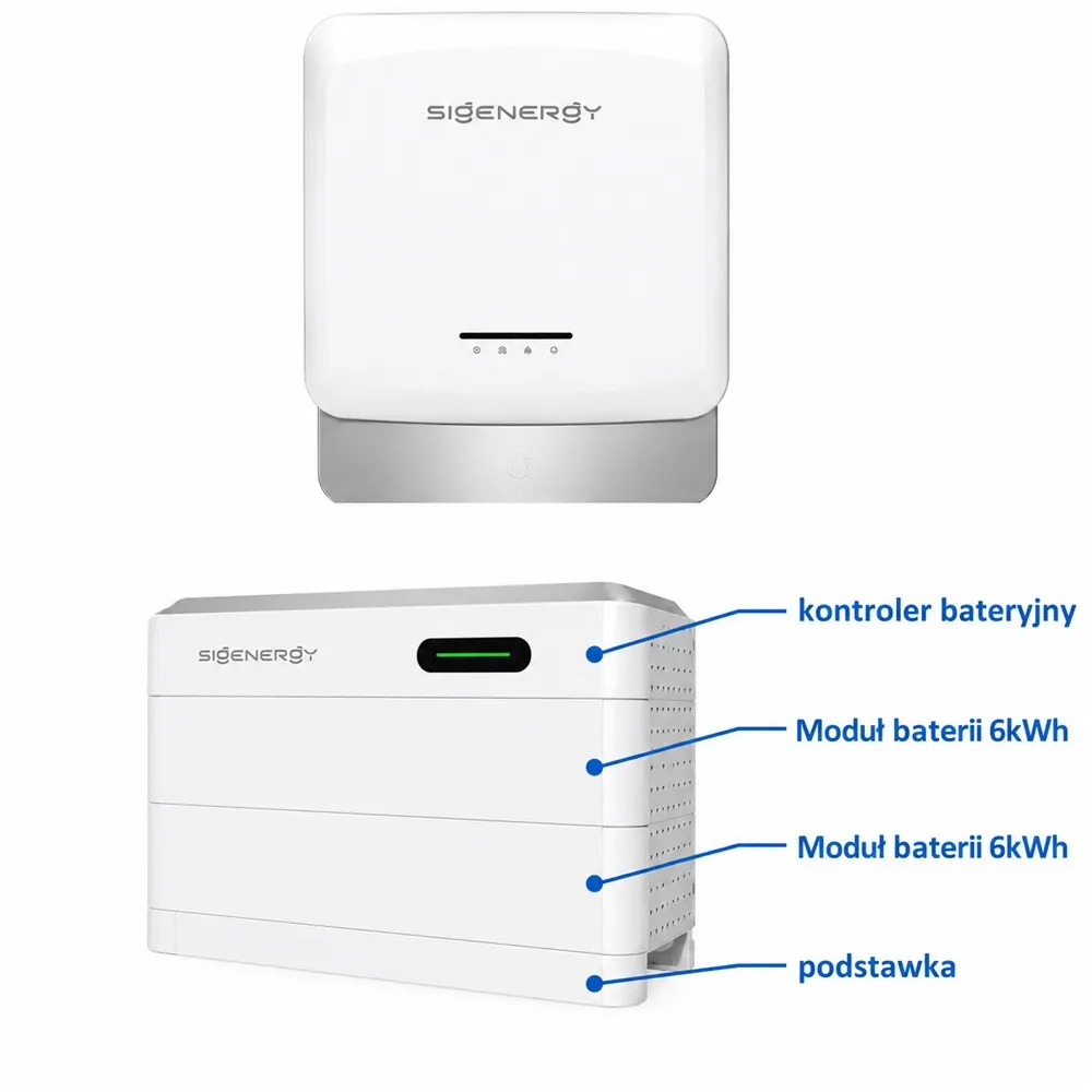 Przydomowy Magazyn Energii Zestaw Falownik 6kW Magazyn Sigen 12kWh