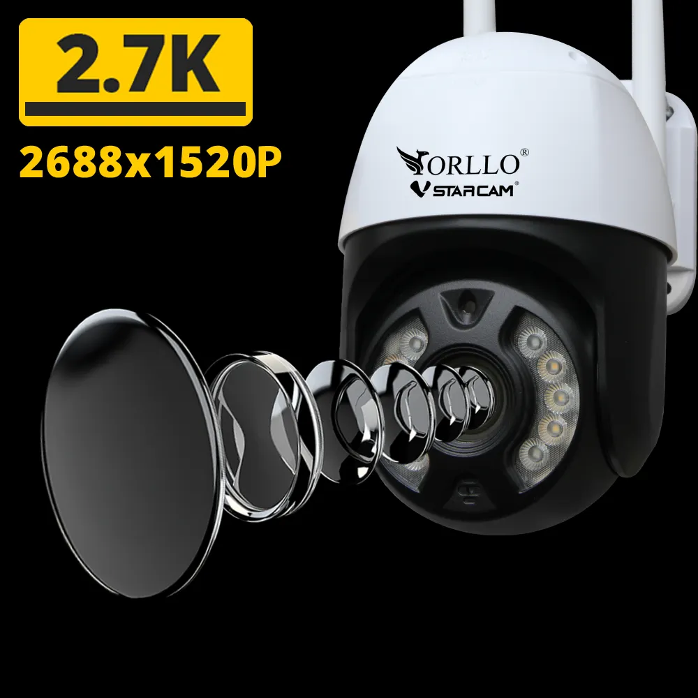 Kamera zewętrzna obrotowa ip wifi orllo podczerwień alarm czujnik ruchu zoom patrolcam