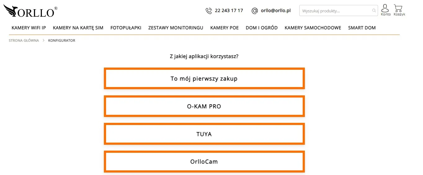 konfigurator kamer prosty wybór kamery zewnętrznej wifi ip wewnętrzna obrotowa konfigurator kamer prosty wybór kamery zewnętrznej wifi ip wewnętrzna obrotowa
