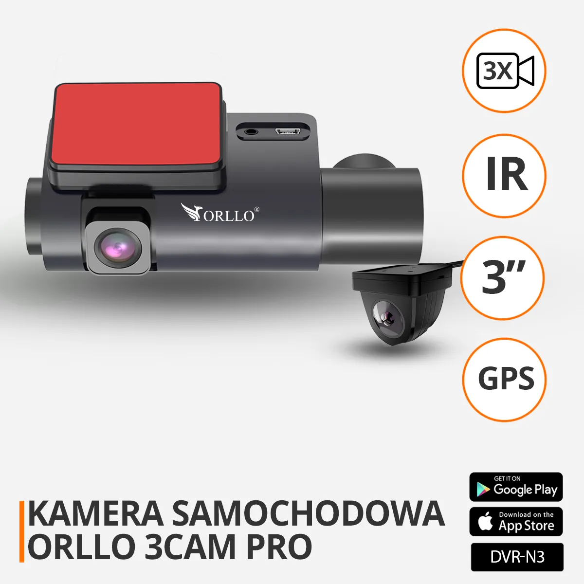 kamera samochodowa 3 kamery funckje orllo-pl