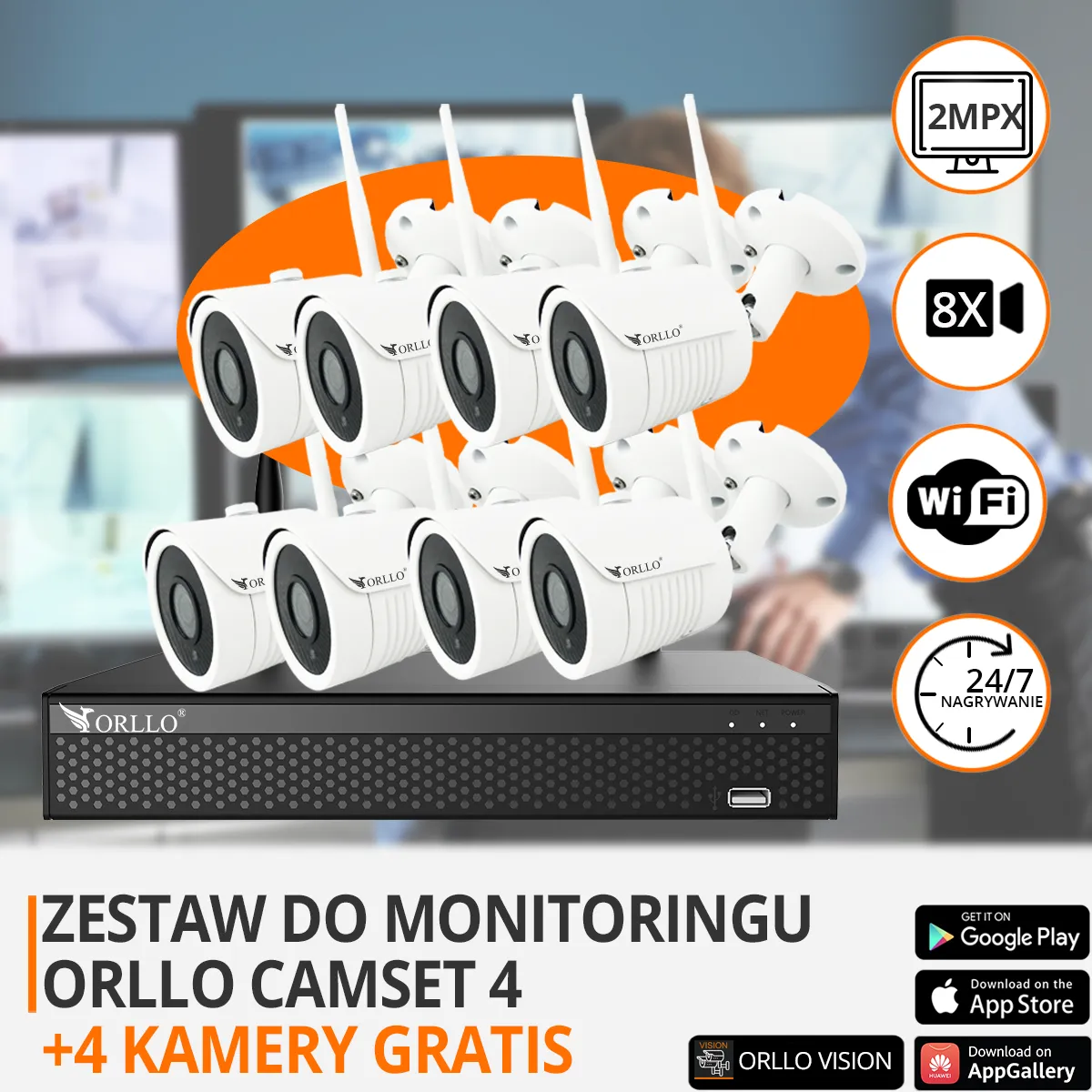 zestaw do monitoringu ip wifi funkcje orllo.pl
