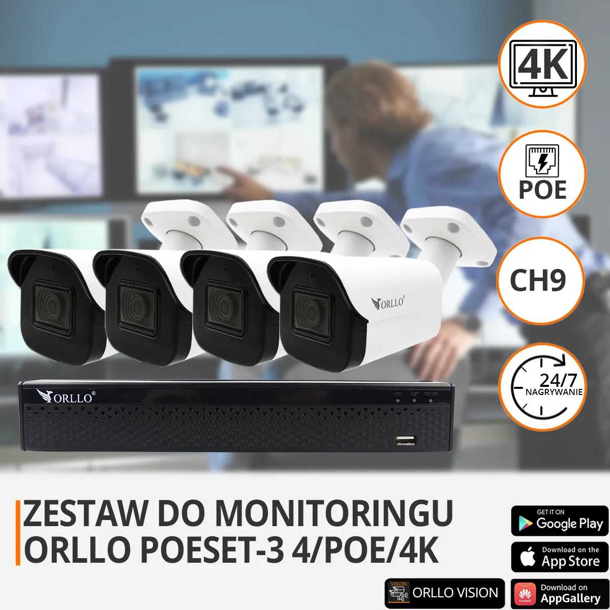 zestaw do monitoringu poe funkcje orllo.pl